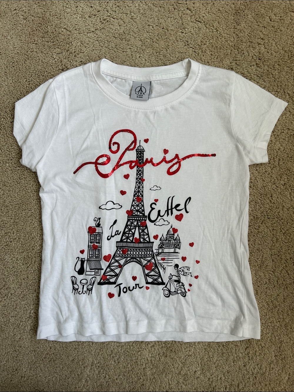 Lyda Paris Eiffel Tower tshirt, EUC, 8
